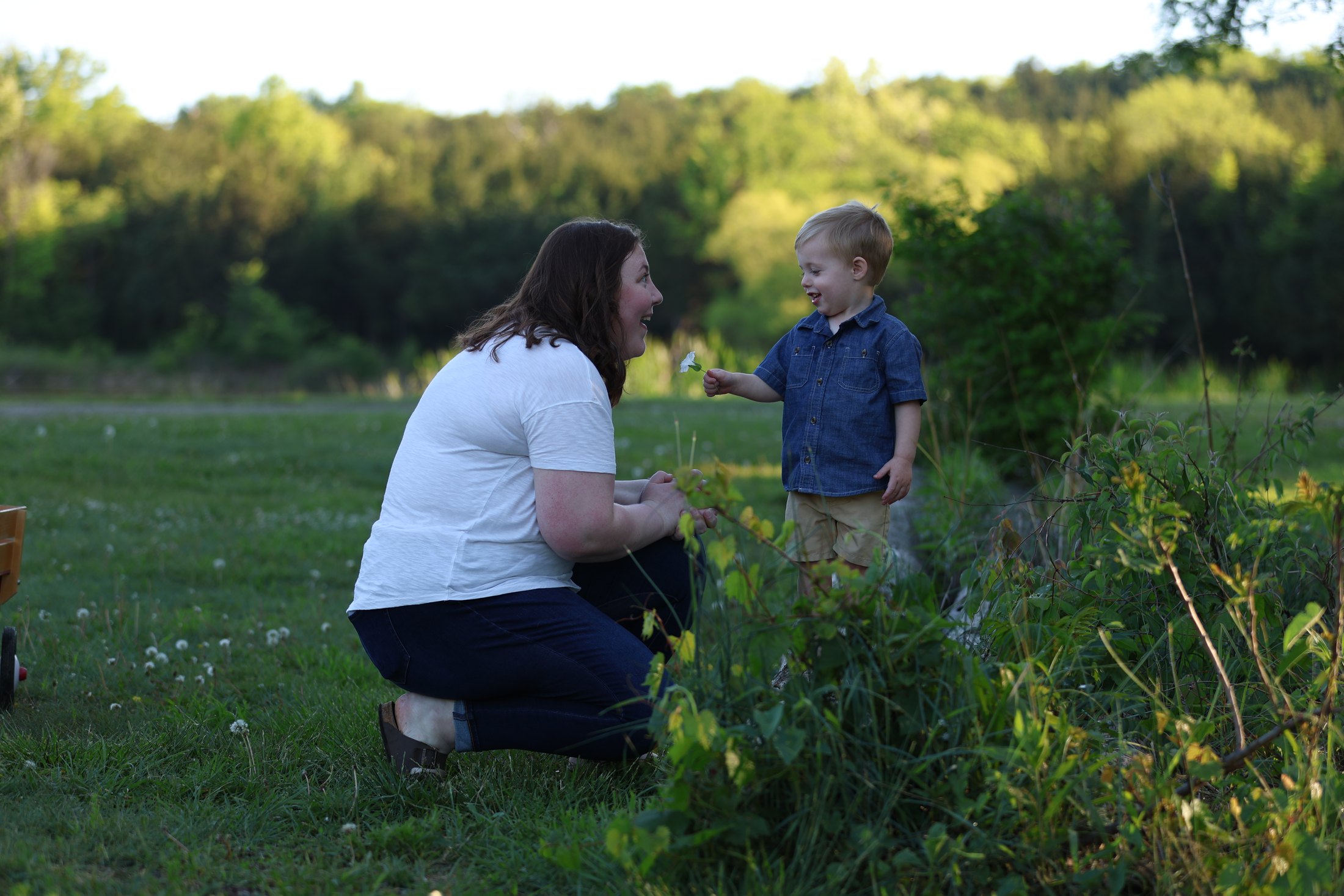 Mother and child during an outdoor family session